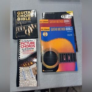 Learn to Play‎ Guitar Beginners Books Guitar Method Chords Bible Bundle Intro